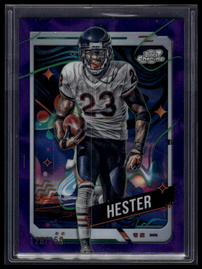 2024 Topps Chrome Cosmic #14 Devin Hester Purple Nebula Refractors #/150