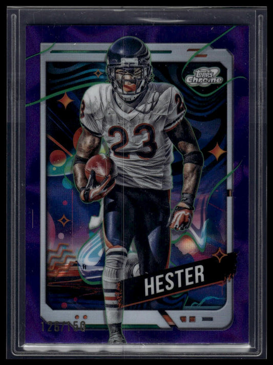 2024 Topps Chrome Cosmic #14 Devin Hester Purple Nebula Refractors #/150