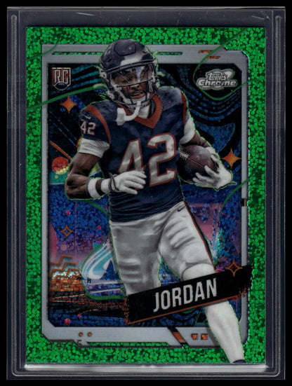 2024 Topps Chrome Cosmic #138 Jawhar Jordan Green Space Dust Refractors #/75