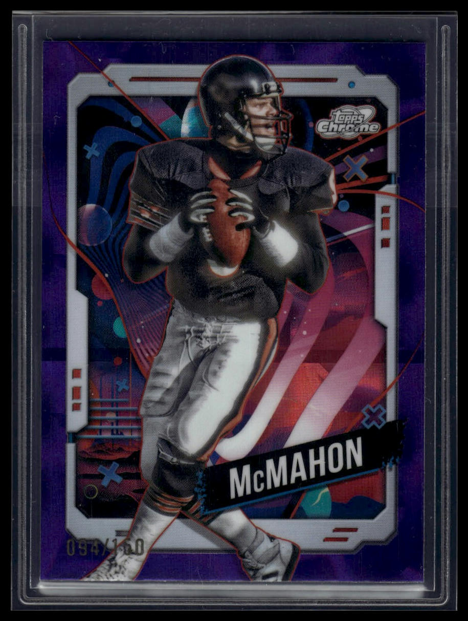 2024 Topps Chrome Cosmic #15 Jim McMahon Purple Nebula Refractors #/150