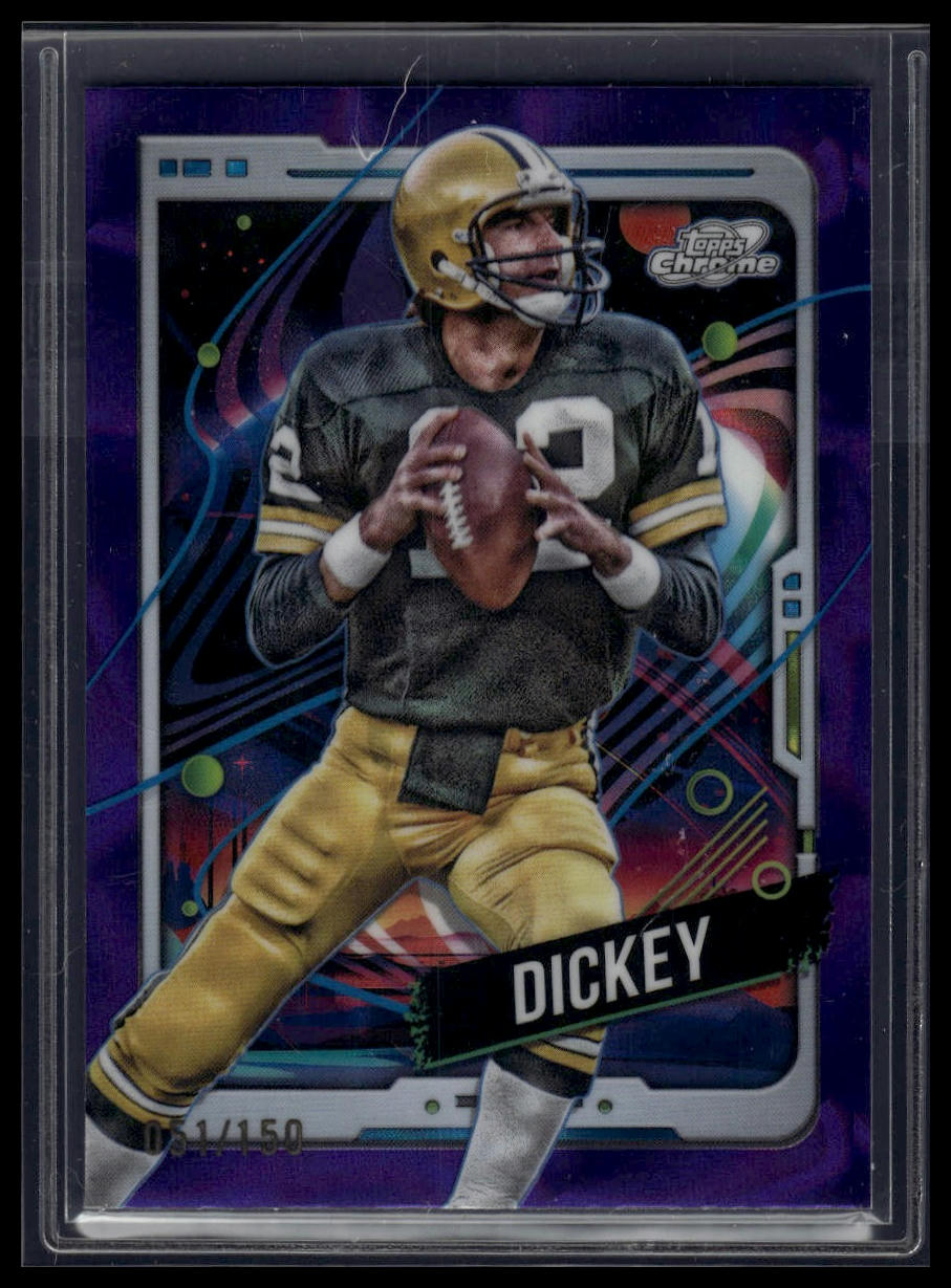 2024 Topps Chrome Cosmic #34 Lynn Dickey Purple Nebula Refractors #/150