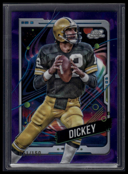 2024 Topps Chrome Cosmic #34 Lynn Dickey Purple Nebula Refractors #/150
