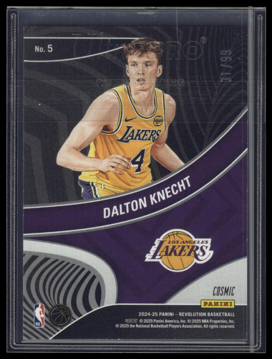 2024-25 Panini Revolution #5 Dalton Knecht Showstoppers Cosmic #/99