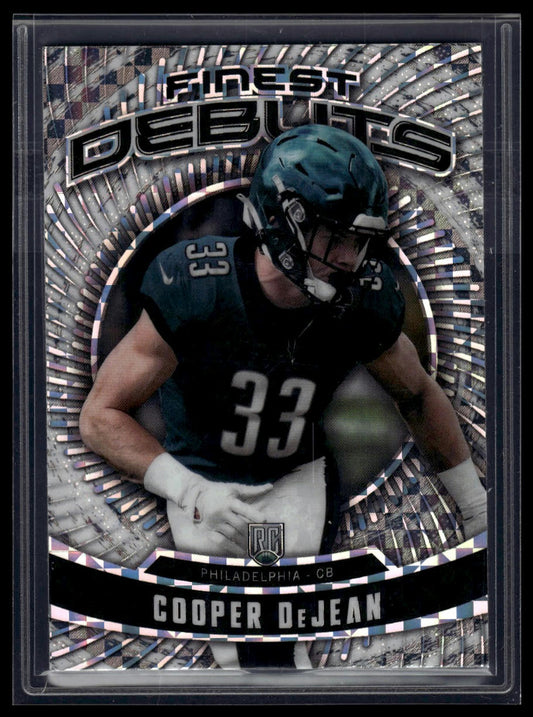 2024 Finest #D-30 Cooper DeJean Debut Checkerboard Refractor