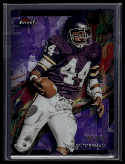2024 Finest #49 Chuck Foreman Purple Refractor #/250