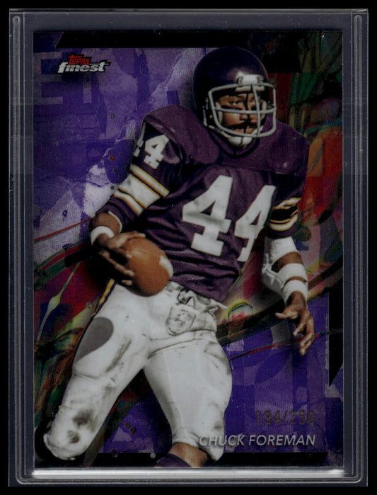 2024 Finest #49 Chuck Foreman Purple Refractor #/250