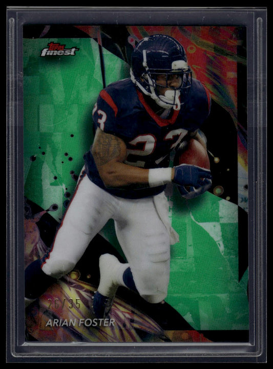 2024 Finest #121 Arian Foster Green Refractor #/35