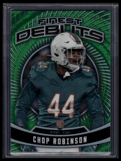 2024 Finest #D-20 Chop Robinson Debut Green Refractor #/75