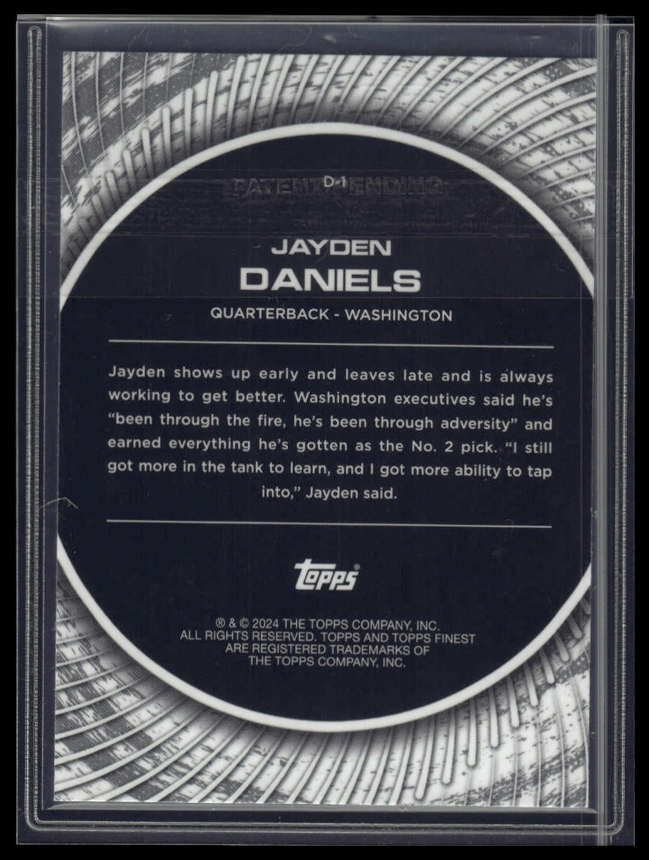 2024 Finest #D-1 Jayden Daniels Debut