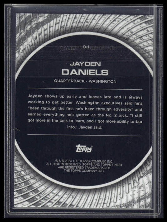 2024 Finest #D-1 Jayden Daniels Debut