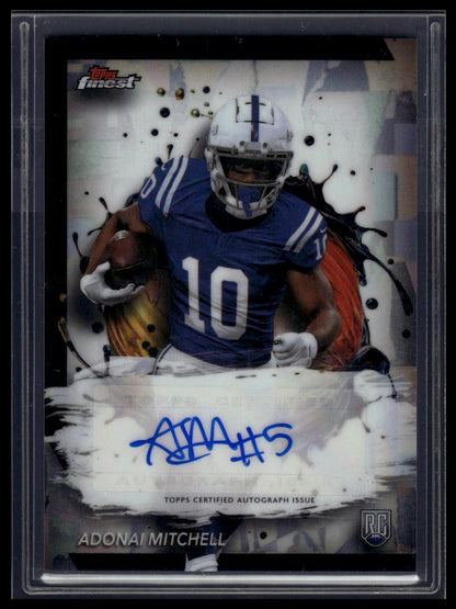 2024 Finest #RFA-AM Adonai Mitchell Rookie Finest Autographs