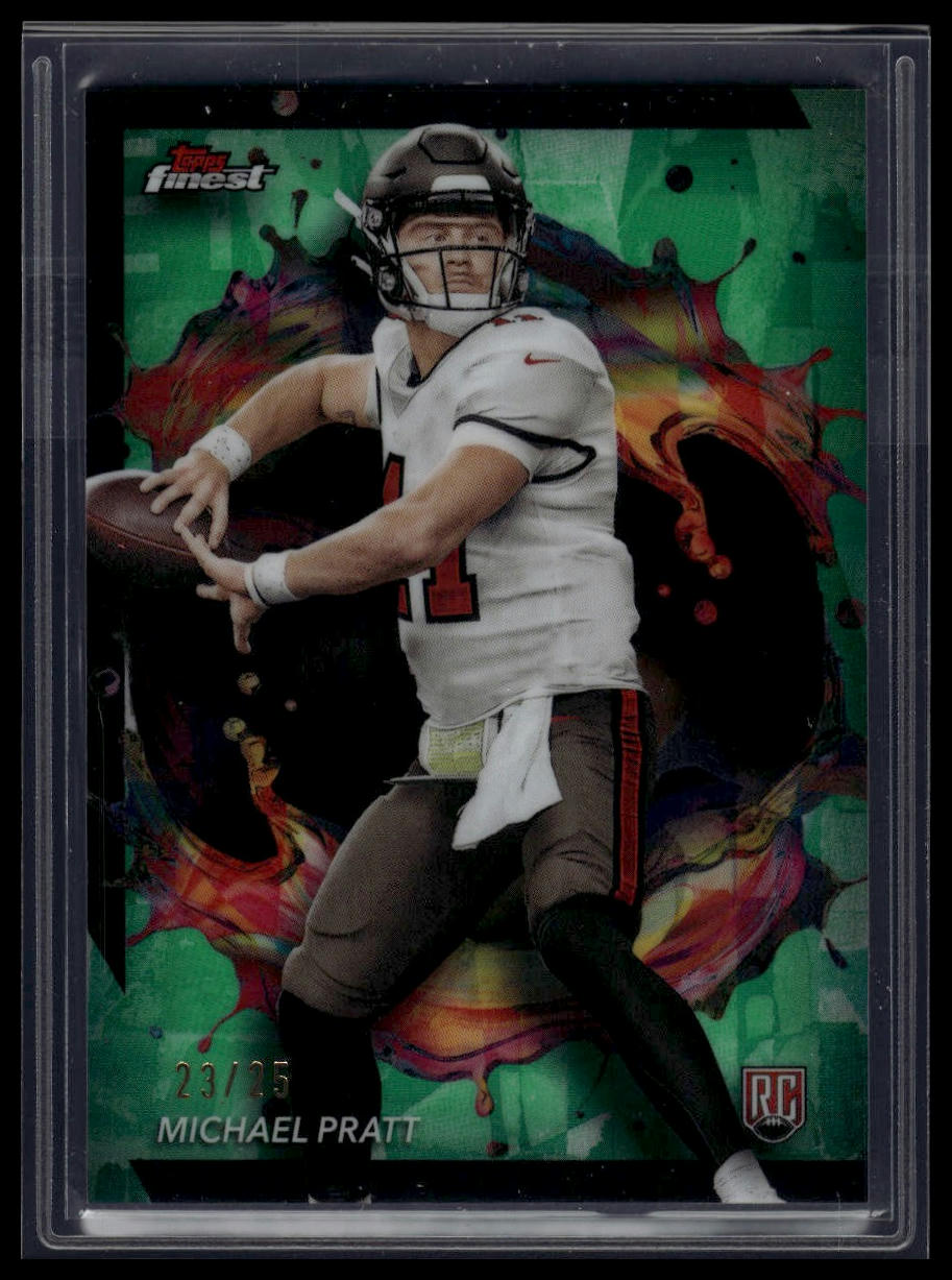 2024 Finest #251 Michael Pratt Green Refractor #/25