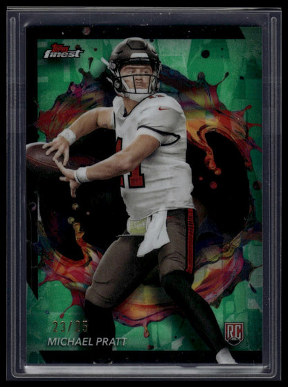 2024 Finest #251 Michael Pratt Green Refractor #/25