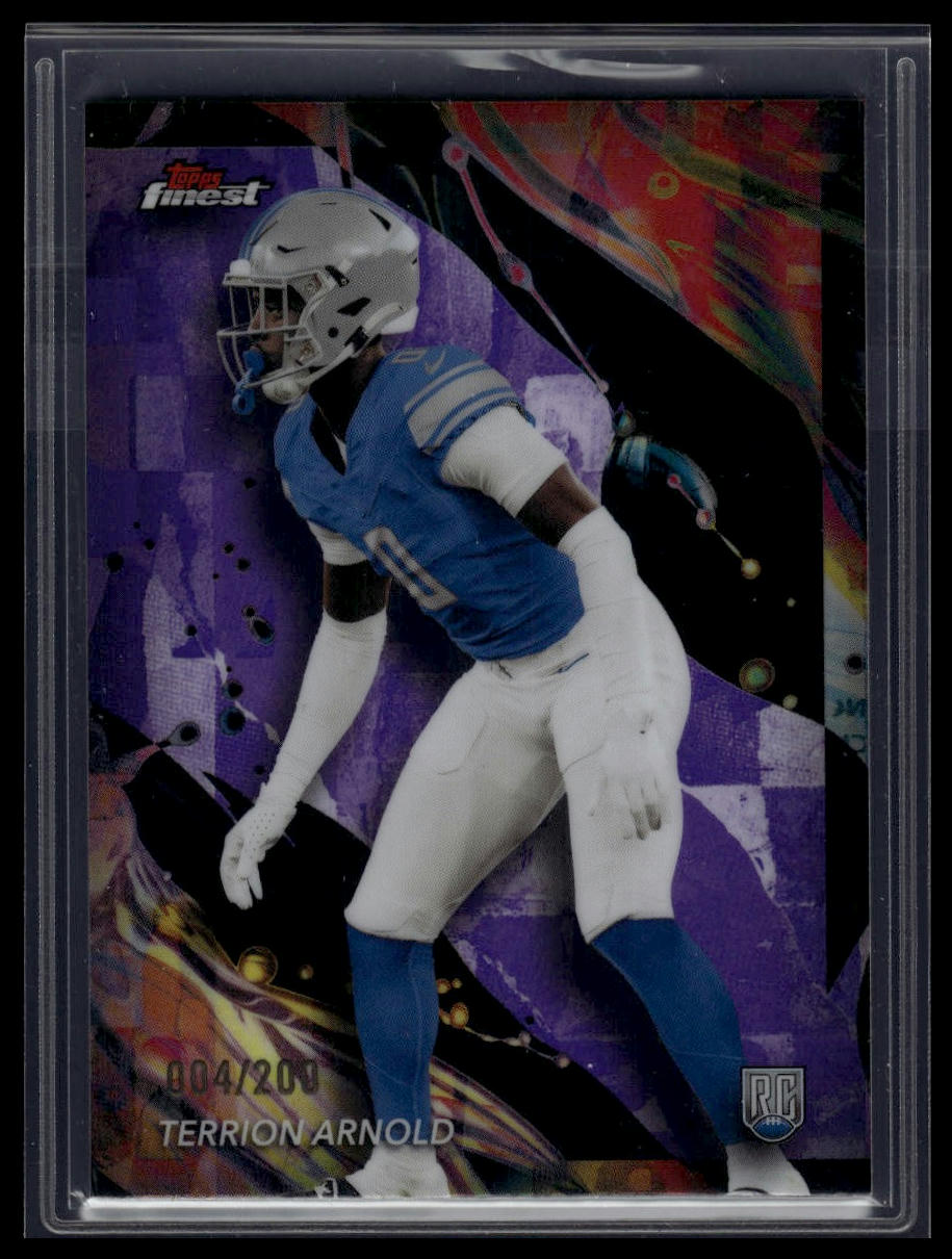 2024 Finest #152 Terrion Arnold Purple Refractor #/200