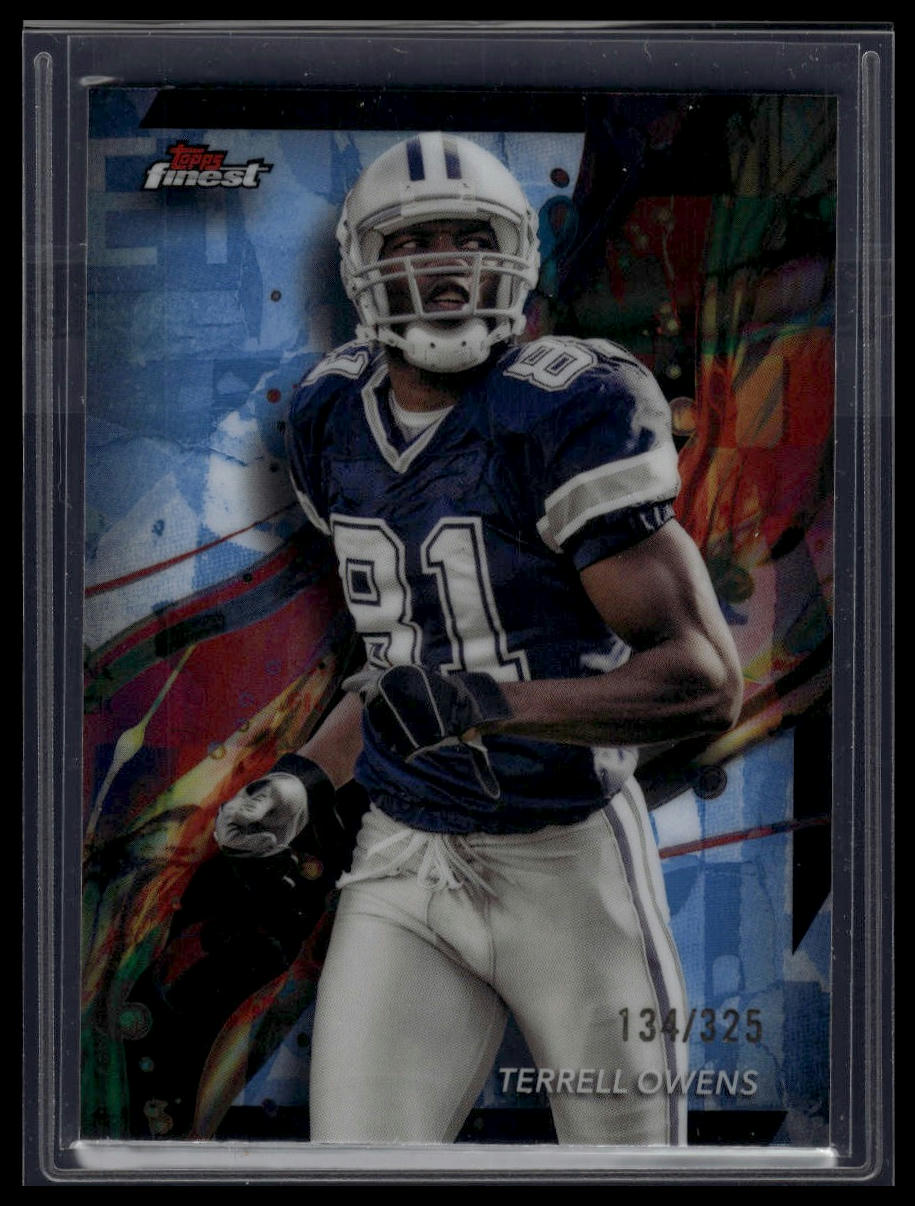 2024 Finest #16 Terrell Owens Sky Blue Refractor #/325
