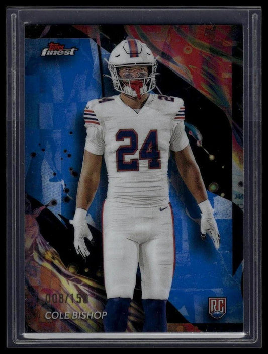 2024 Finest #174 Cole Bishop Blue Refractor #/150