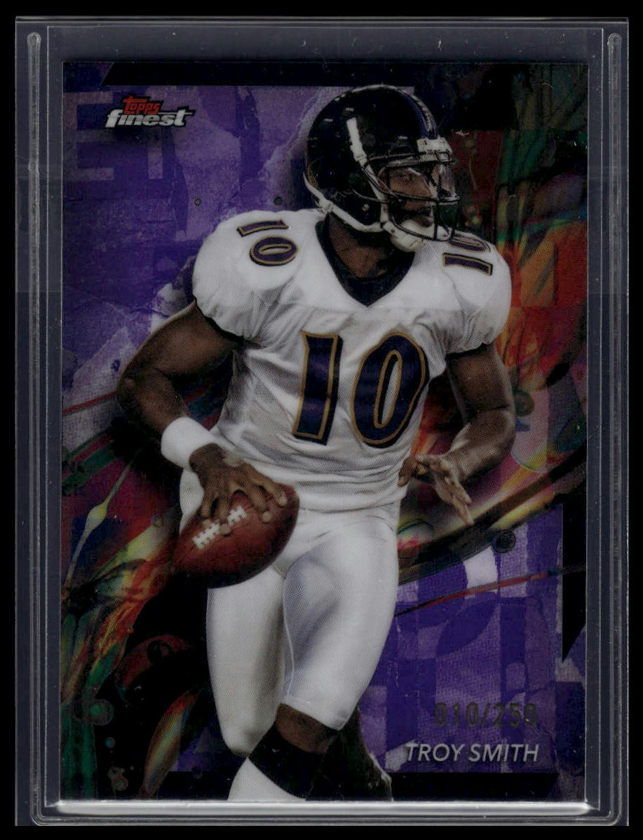 2024 Finest #7 Troy Smith Purple Refractor #/250