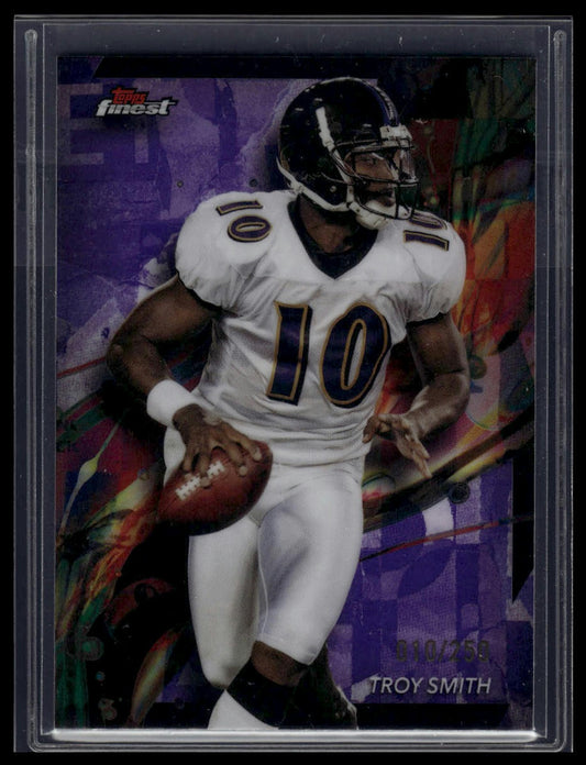 2024 Finest #7 Troy Smith Purple Refractor #/250
