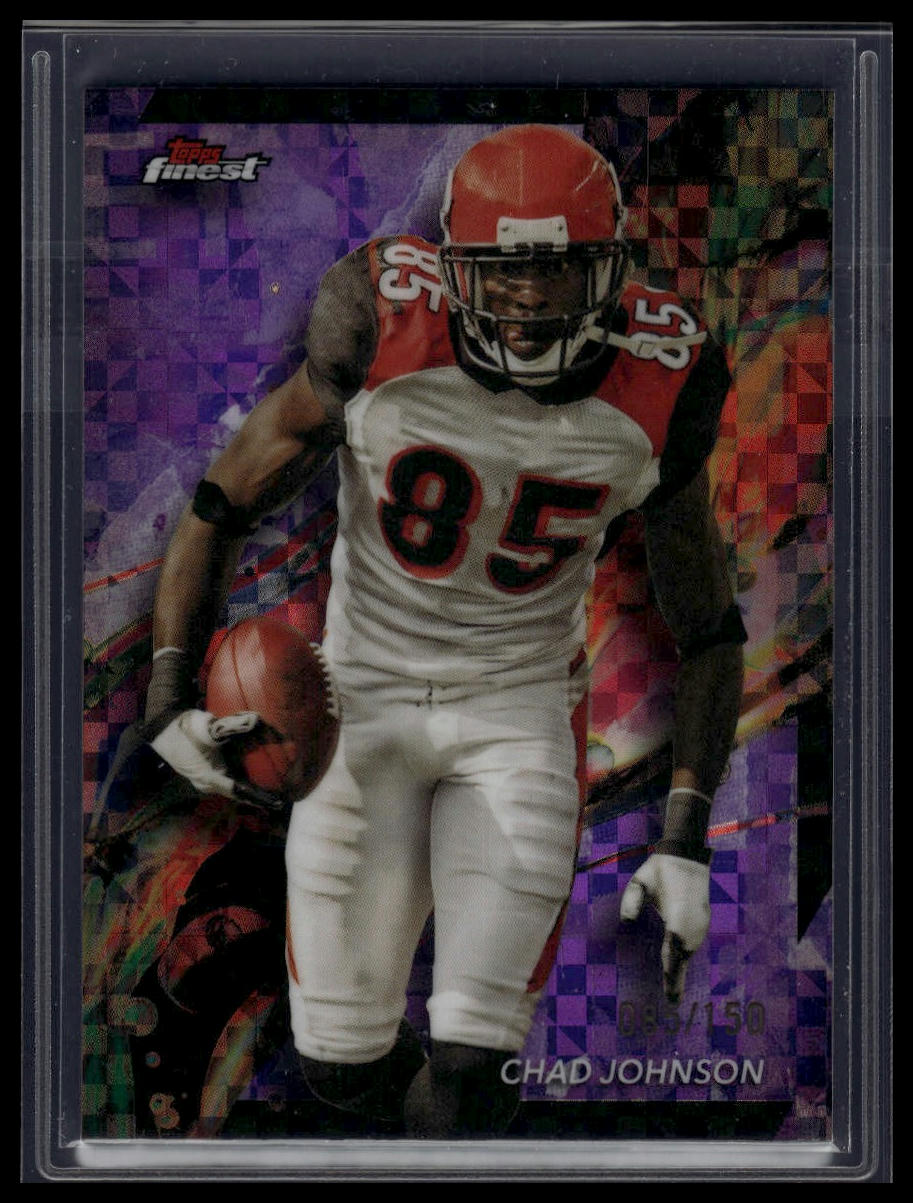 2024 Finest #15 Chad Johnson Purple Checkerboard Refractor #/150