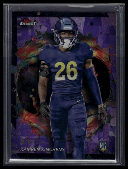 2024 Finest #258 Kamren Kinchens Purple Refractor #/125