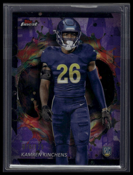 2024 Finest #258 Kamren Kinchens Purple Refractor #/125