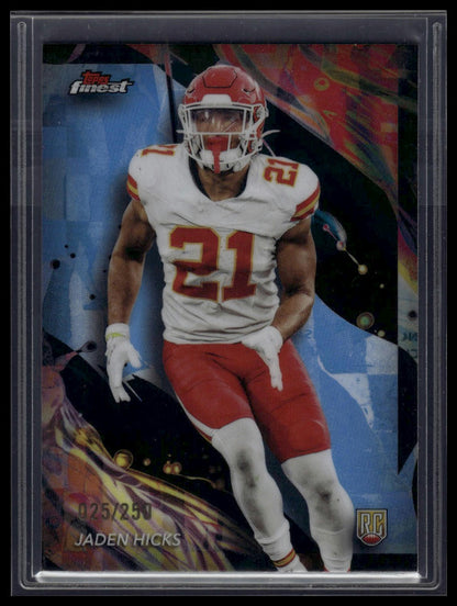 2024 Finest #169 Jaden Hicks Sky Blue Refractor #/250
