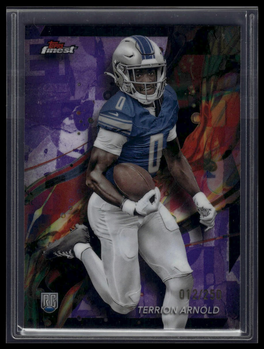 2024 Finest #52 Terrion Arnold Purple Refractor #/250