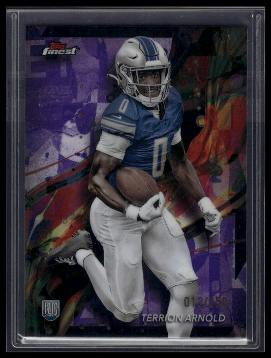 2024 Finest #52 Terrion Arnold Purple Refractor #/250