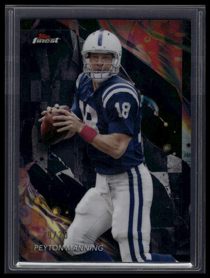 2024 Finest #124 Peyton Manning Black Refractor #/20