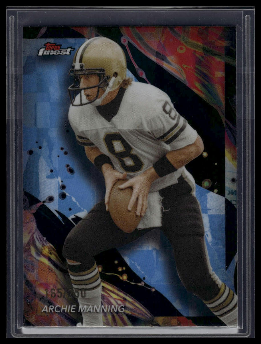 2024 Finest #136 Archie Manning Sky Blue Refractor #/250