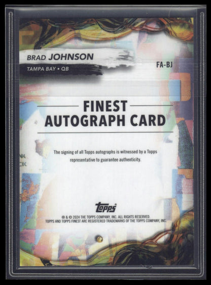 2024 Finest #FA-BJ Brad Johnson Finest Autographs