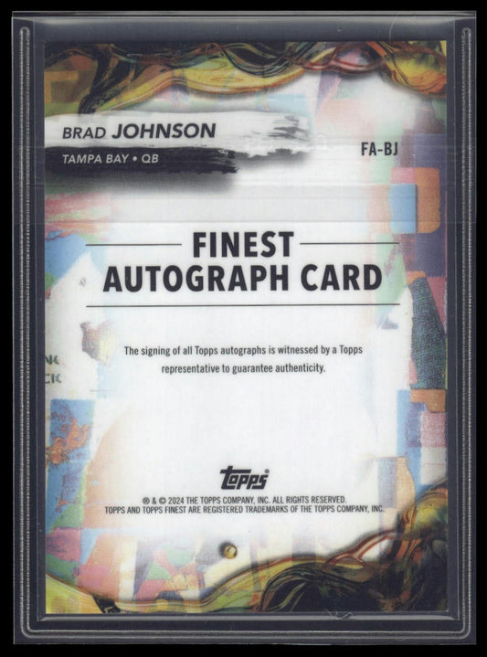 2024 Finest #FA-BJ Brad Johnson Finest Autographs