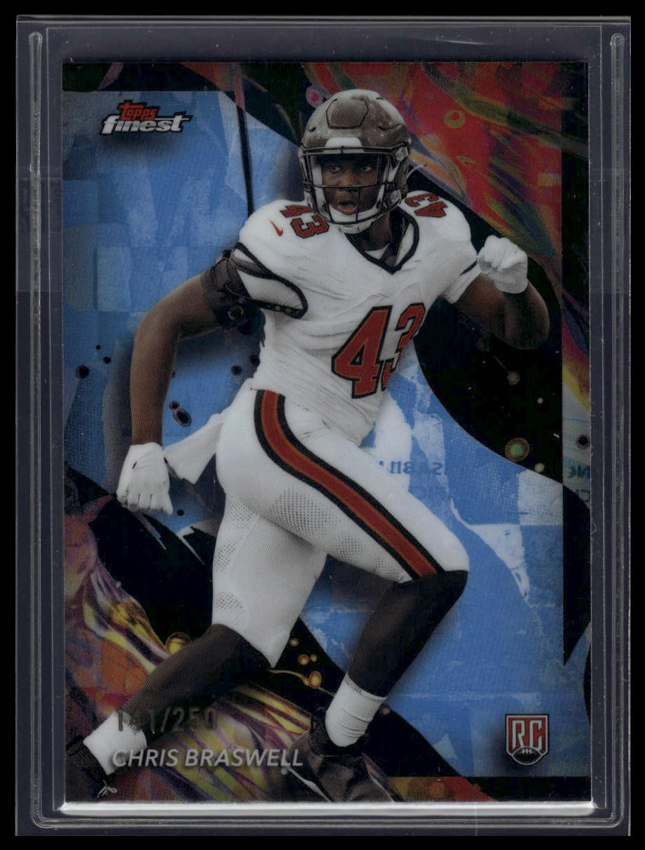 2024 Finest #160 Chris Braswell Sky Blue Refractor #/250