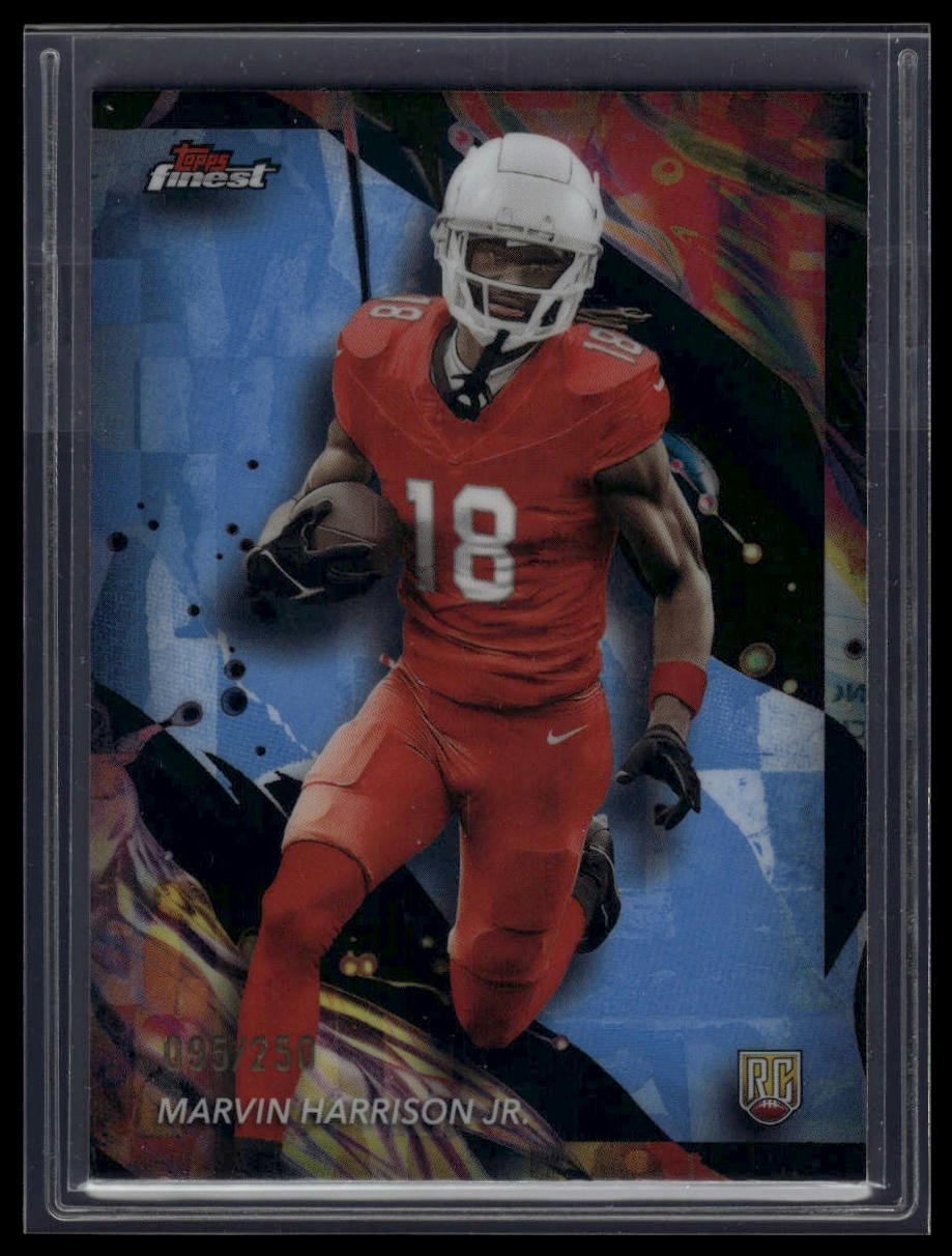 2024 Finest #189 Marvin Harrison Jr. Sky Blue Refractor #/250