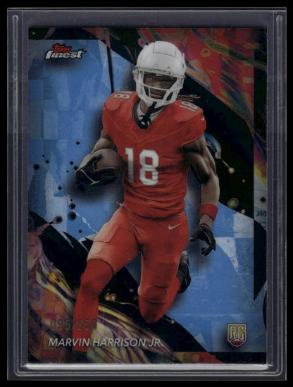 2024 Finest #189 Marvin Harrison Jr. Sky Blue Refractor #/250