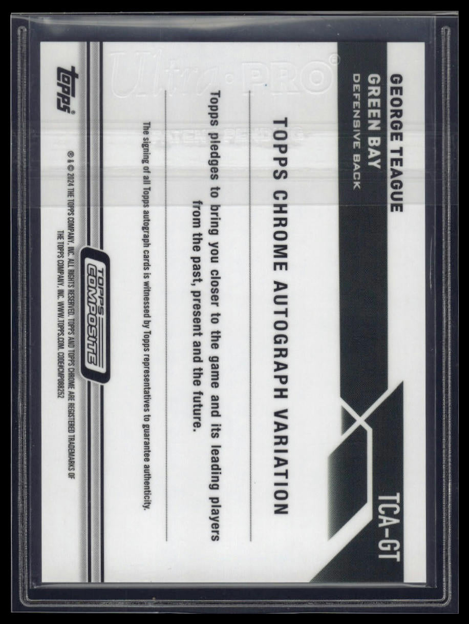 2023 Topps Composite #TCA-GT George Teague Topps Chrome Autographs