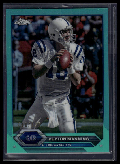 2023 Topps Composite #11 Peyton Manning Topps Chrome Aqua Refractor #/199