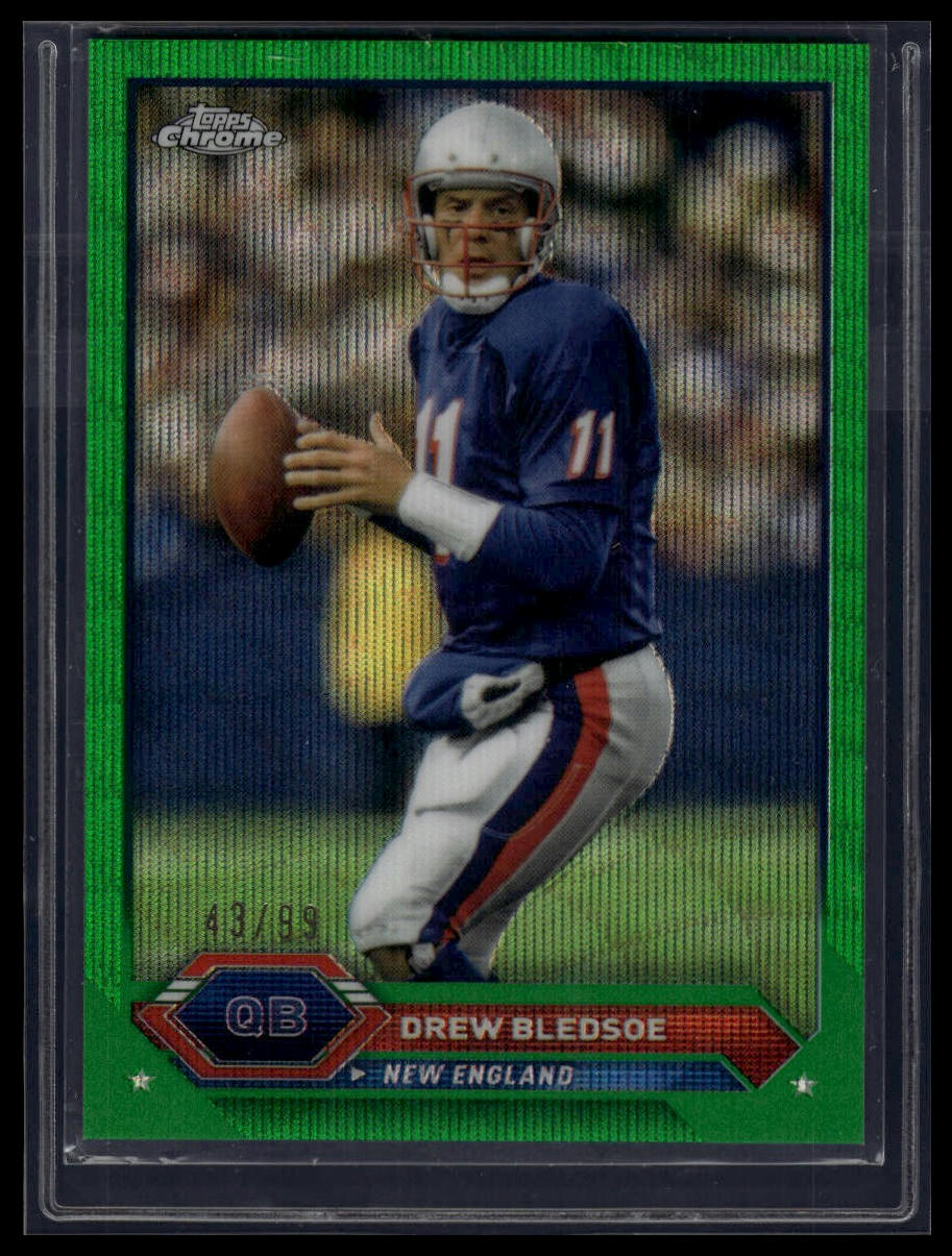 2023 Topps Composite #22 Drew Bledsoe Topps Chrome Green Refractor #/99