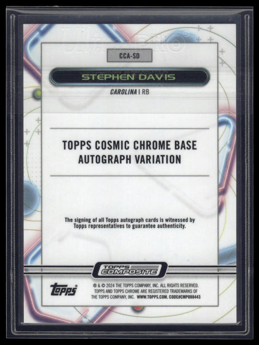 2023 Topps Composite #CCA-SD Stephen Davis Cosmic Chrome Autographs