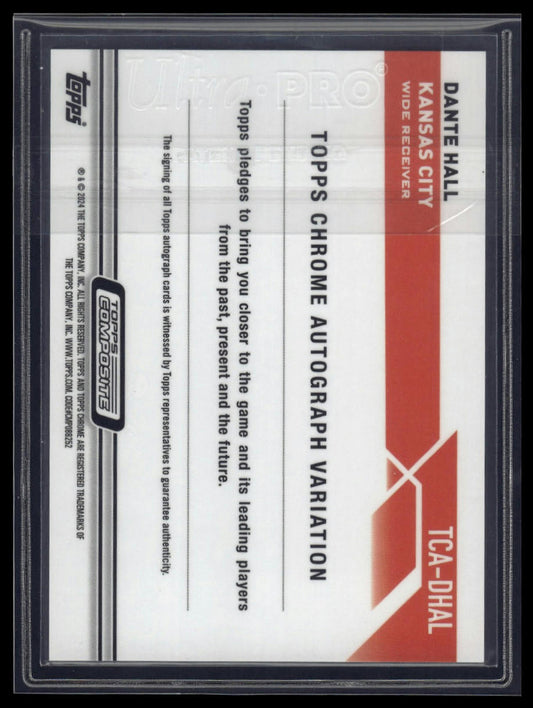 2023 Topps Composite #TCA-DHAL Dante Hall Topps Chrome Autographs Blue #/150