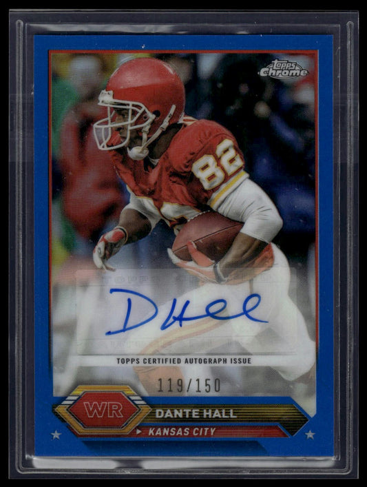 2023 Topps Composite #TCA-DHAL Dante Hall Topps Chrome Autographs Blue #/150