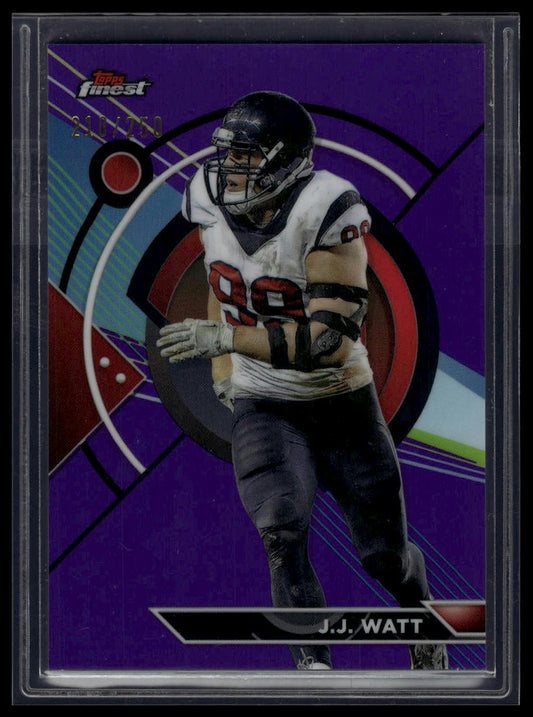 2023 Topps Composite #192 J.J. Watt Finest Purple Refractor #/250