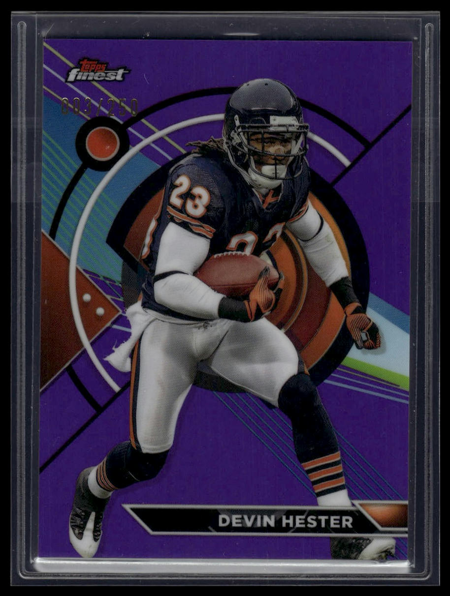2023 Topps Composite #163 Devin Hester Finest Purple Refractor #/250