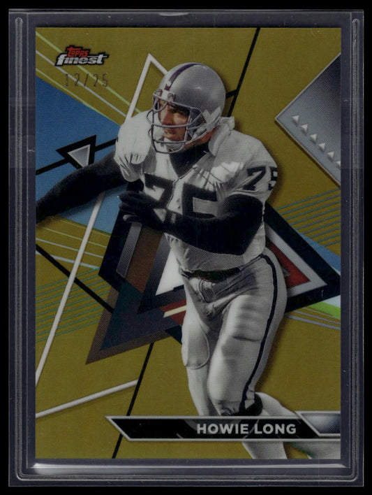 2023 Topps Composite #226b Howie Long Finest Gold Refractor #/25