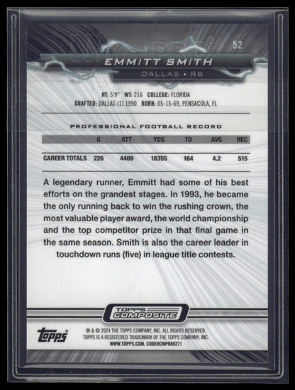 2023 Topps Composite #52 Emmitt Smith Resurgence Surge #/249