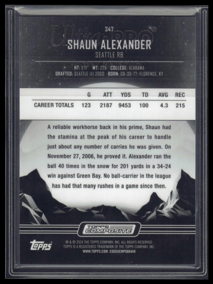 2023 Topps Composite #347 Shaun Alexander Midnight Morning #/125