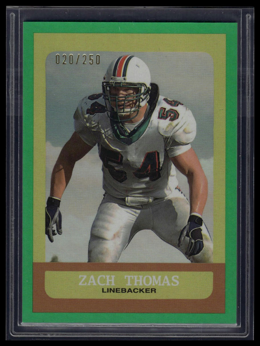 2023 Topps Composite #366 Zach Thomas Heritage/Gallery Green Rainbow #/250