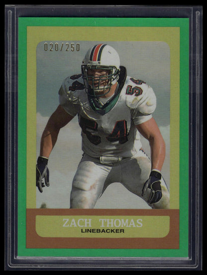 2023 Topps Composite #366 Zach Thomas Heritage/Gallery Green Rainbow #/250