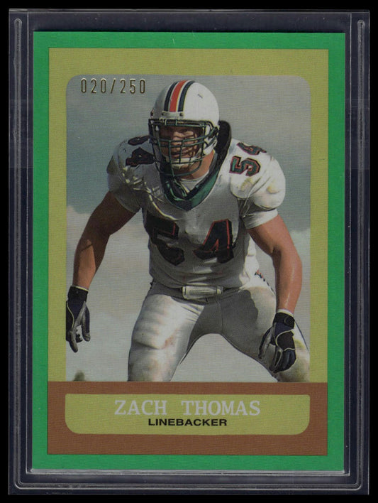 2023 Topps Composite #366 Zach Thomas Heritage/Gallery Green Rainbow #/250