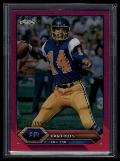 2023 Topps Composite #19 Dan Fouts Topps Chrome Magenta Refractor #/399